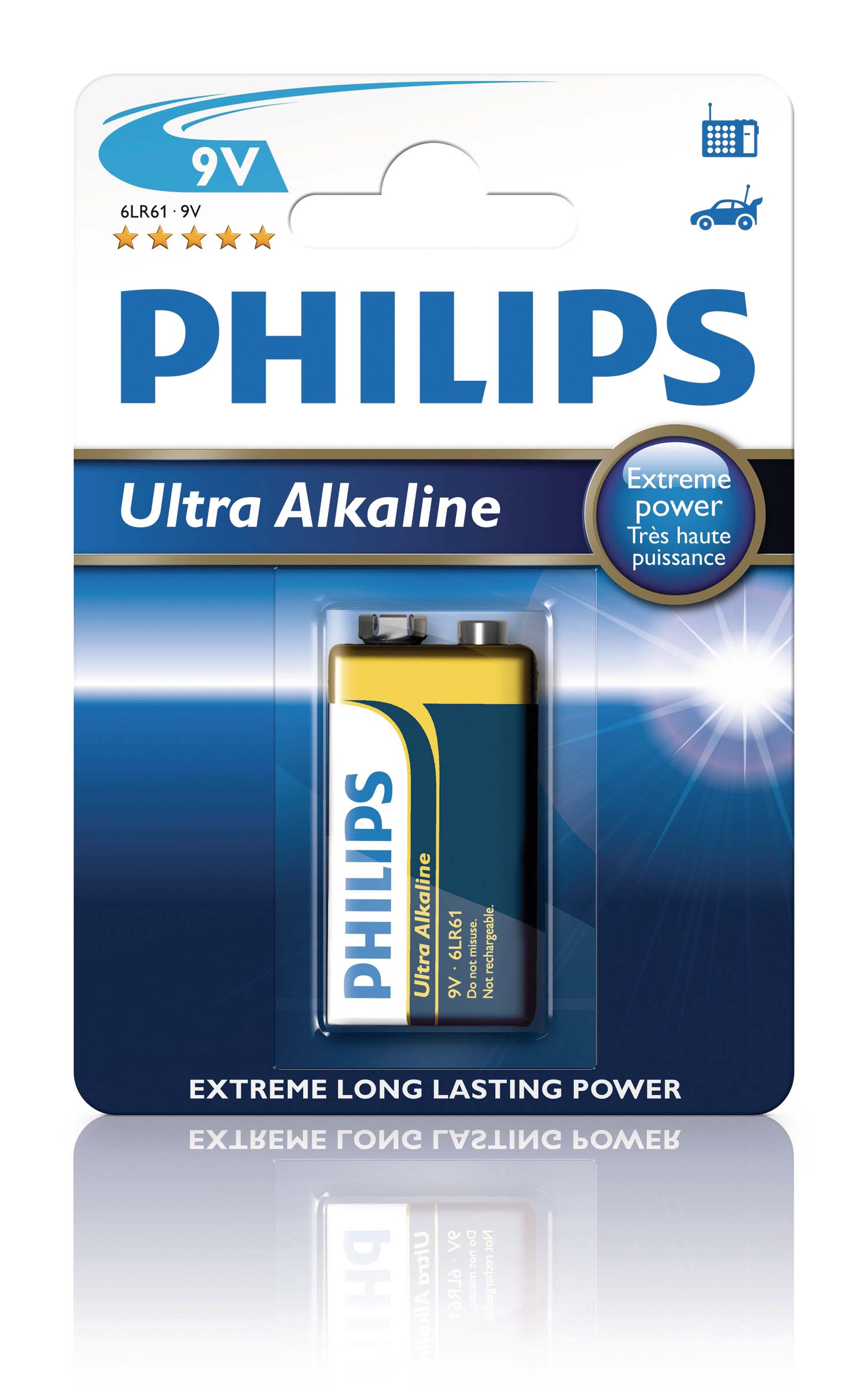Batteri 9V Philips Ultra Alkaline